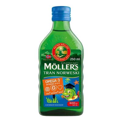 Mollers Меллер Риб'ячий жир із фруктовим смаком, 250 мл, Норвегія 1802035900 фото