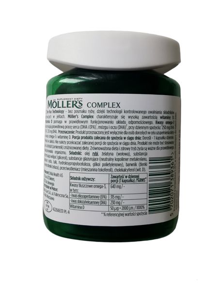 Mollers Complex  Меллер Омега-3 з Вітамінами D3 60 капсул copy_1664431863 фото