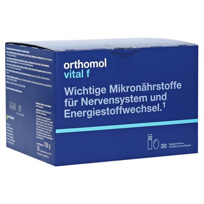Orthomol Vital F, Ортомол Вітал Ф 30 днів (питні пляшечки / капсули) 1806633794 фото