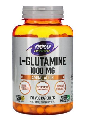 Now Foods, Глютамин, (L-Glutamine) 1000 мг 120 капсул 643257865 фото