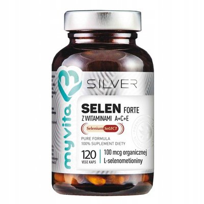 MyVita Silver Selen Forte с витаминами A + C + E, Селен 120 капсул, Польша 1663809098 фото