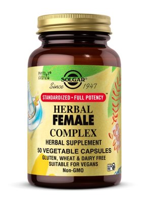 Solgar Herbal Female Complex, Трав'яний комплекс для жінок, 50 капсул  48463838289 фото
