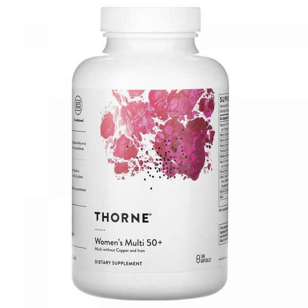 Мультивітаміни для жінок 50+ Thorne Research (Women's Multi) 180 капсул 1836866123 фото