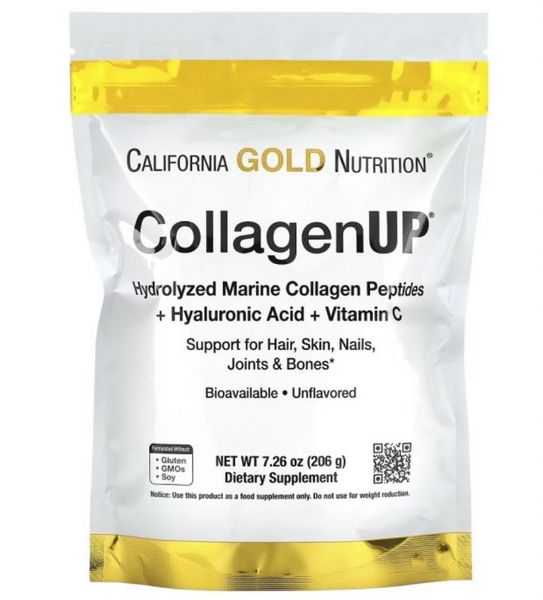 Коллаген Пептиды UP без ароматизаторов, Collagen, California Gold Nutrition, 206 г 23984573 фото