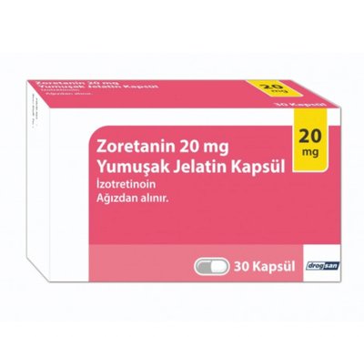 Zoretanin Roaccutane, Зоретанин изотретиноин 20 мг, 30 капсул  65382628 фото