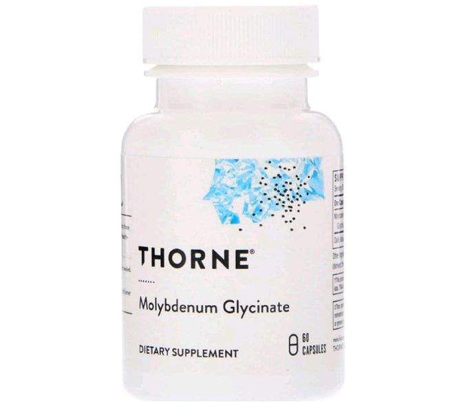 Глицинат молибдена Thorne Research (Molybdenum Glycinate) 60 капсул 1728057736 фото