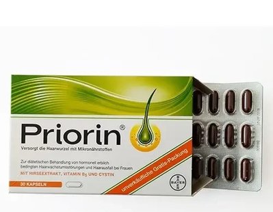 Приорин витамины для волос Priorin 30 кап Bayer Германия (блистеры без коробки) 1740327273 фото
