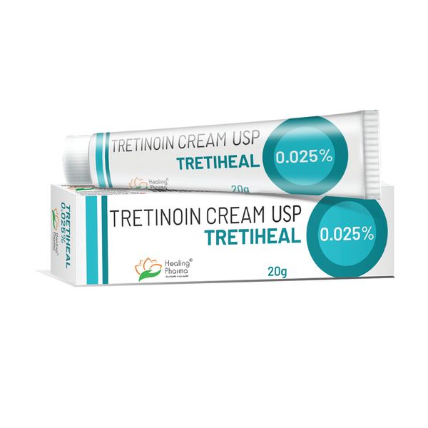 Tretinoin Cream 0.025%  Третиноин крем Tretiheal 20г 123456555 фото