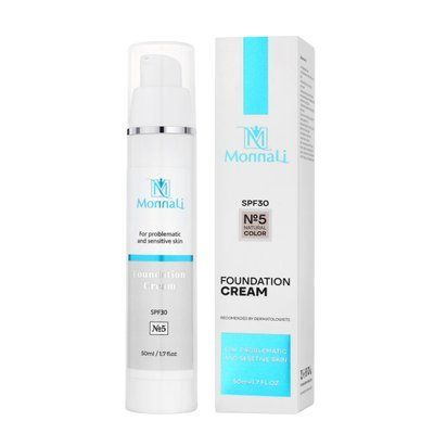ТОНАЛЬНИЙ КРЕМ №5 (Натуральний) SPF 30 50мл Monnali Монналі 1085676542 фото
