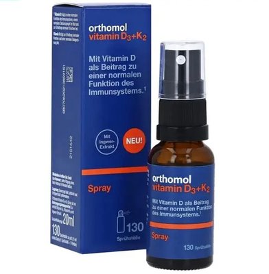 Orthomol Vitamin D3+K2 Ортомол витамин Д3+К2 (спрей)  1567349004 фото